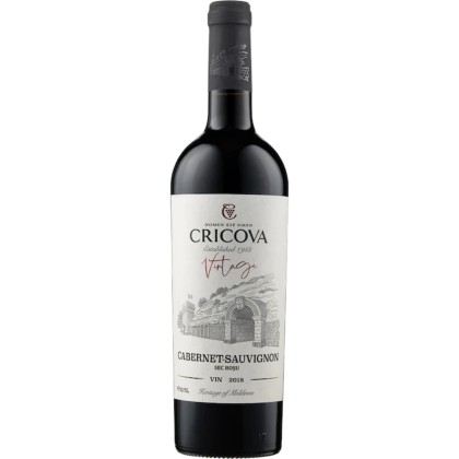 CRICOVA VINTAGE CAB. ROSU SEC 0.75L 6/BAX SGR*