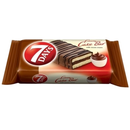 7DAYS CAKE BAR GLAZ. COCOCA 32G (16B)