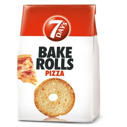 7DAYS BAKE ROLLS PIZZA 150G(12)
