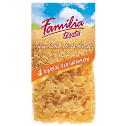 PASTE FAMILIA PATRATE MARI 4 OUA 400gr 20/BAX
