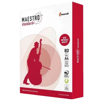 HARTIE COPIATOR MONDI MAESTRO+,A4,80GR CLASA B ALB 150CIE