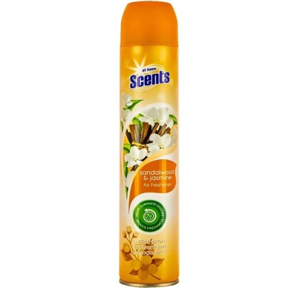 AT HOME ODORIZANT SPRAY 400ML SANDALWOOD&JASMINE*12