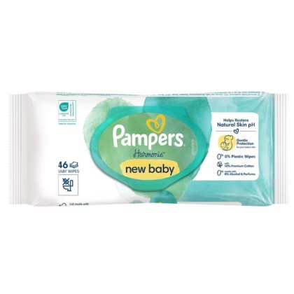 PAMPERS SERVETELE UMEDE HERMONIE NEW BABY 46BUC*14