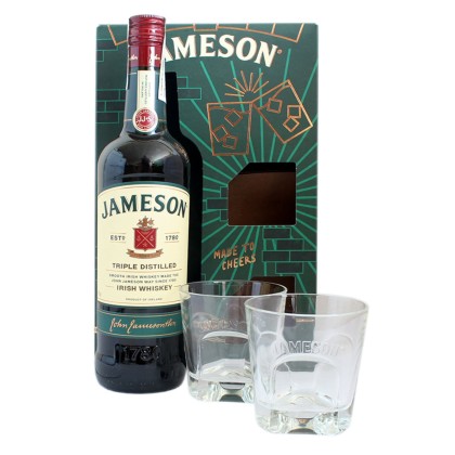 JAMESON 40% 0,7L + 2 PAHARE (6) SGR*