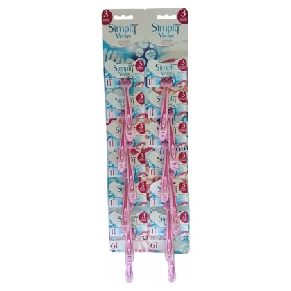 GILLETTE VENUS SIMPLY RASOARE 3LAME 12BUC/FOLIE*48
