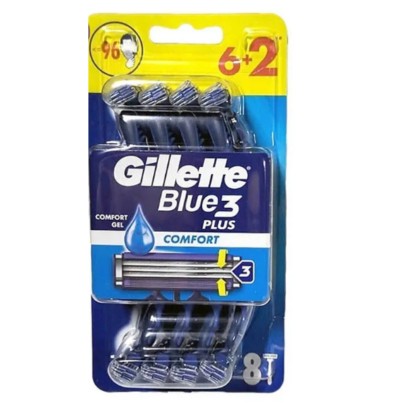 GILLETTE RASOARE BLUE3 PLUS COMFORT 6+2BUC/SET*6