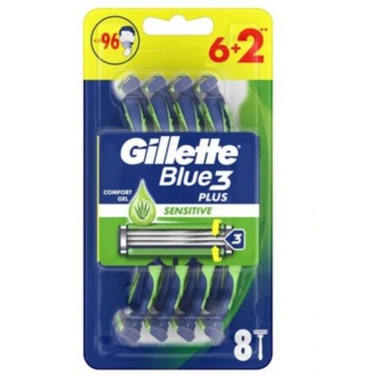 GILETTE RASOARE BLUE3 PLUS SENSTIVE 6+2BUC/SET*6