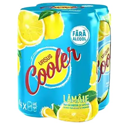 URSUS COOLER NA LEMON 500ML DOZA (3+1)PACK SGR*