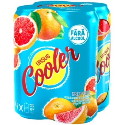 URSUS COOLER NA  GREPFRUIT 500ML DOZA 4PACK SGR*