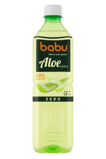 BABU ALOE VERA ZERO PET 1.5L 12/BAX SGR*