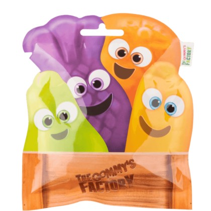 THE GOMMYS FACTORY MINI BOMBOANE GUMATE MIX FRUCTE 80gr 20/BAX