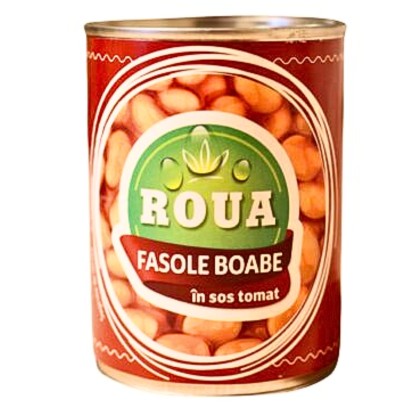 ROUA FASOLE BOABE IN SOS TOMAT 400gr 6/BAX