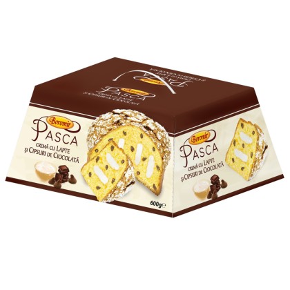 BOROMIR-PASCA LAPTE-FRISCA SI CHIPSURI CIOCOLATA 600G-CUTIE