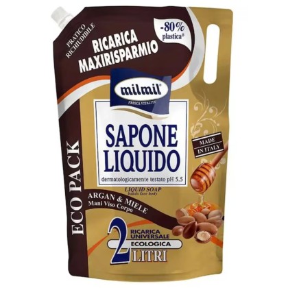 MILMIL SAPUN LICHID REZERVA 2L ARGAN&MIELE *8