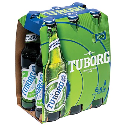 0.33L TUBORG STICLA 6 PACK SGR (4B)