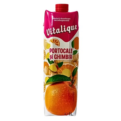 VITALIQUE SUC DE PORTOCALE CU GHIMBIR 1L 12/BAX