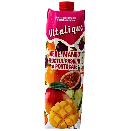 VITALIQUE SUC DE MANGO SI FRUCTUL PASIUNII 1L 12/BAX