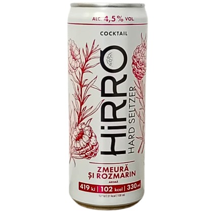 HIRRO SELTZER RASPB 4.5% 0.33L CAN SGR