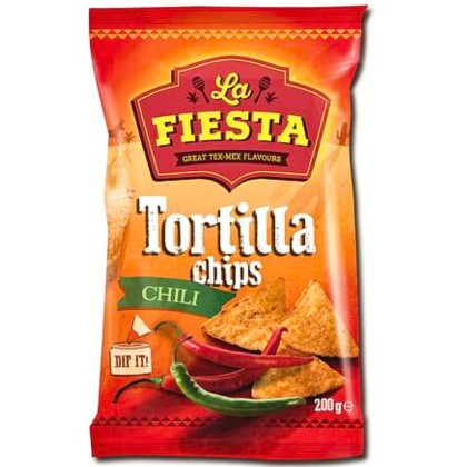 LA FIESTA CHIPSURI TORTILLA CHILLI 200G