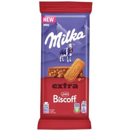MILKA CIOCO LAPTE BISC. CARAMELIZ 190G (15B)