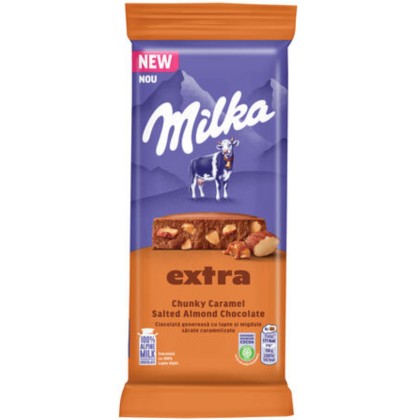 MILKA CIOCO LAPTE MIGDALE SAR 190G (14B)