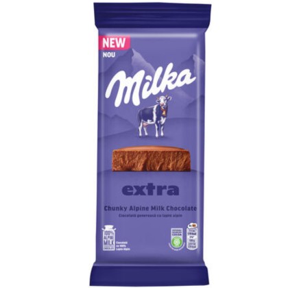 MILKA CIOCOLATA CU LAPTE ALPIN 190G (15B)