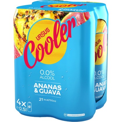 URSUS COOLER NA ANANAS 500ML DOZA 4PACK SGR*