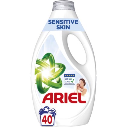 ARIEL DETERGENT LICHID 1.8L 40SP SENSITIVE SKIN*4