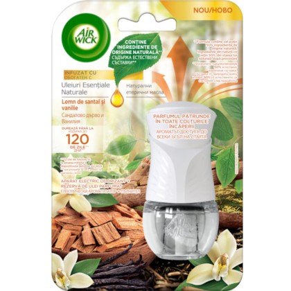AIR WICK ODORIZANT REZERVA ELECTRICA 19ML SANTAL&VANILIE *6