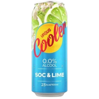 URSUS COOLER NA SOC&LIME 500ML DOZA 1X24 SGR*
