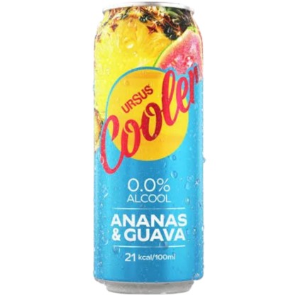 URSUS COOLER NA ANANAS&GUAVA 500ML DOZA 1x24 SGR*