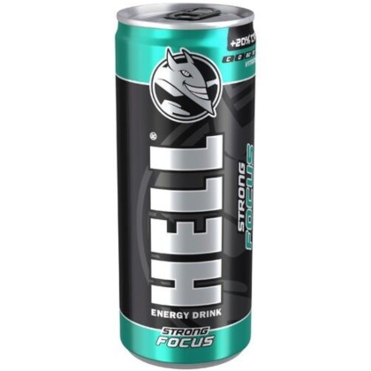 HELL ENERGY DRINK FOCUS+ 250ML SGR*