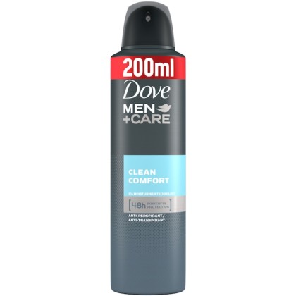 DOVE DEO 200ML MEN CLEAN*6