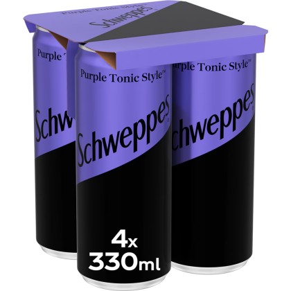 330 CAN X4 SCHWEPPES PURPLE TONIC STYLE SGR*