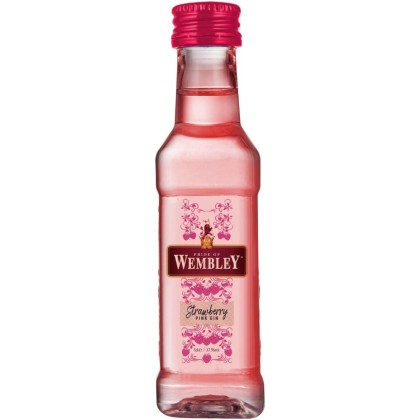 WEMBLEY STRAWBERRY PINK GIN 40% 0.05L