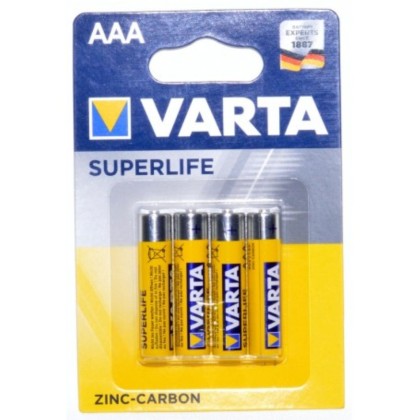 VARTA R3 SUPERLIFE ZINC BL4