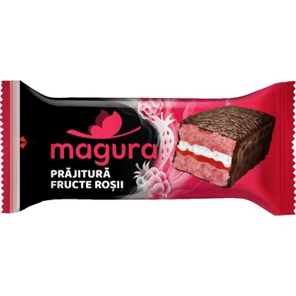 MAGURA PRAJITURA FRUCTE ROSII 35G