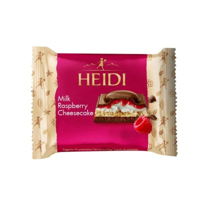 HEIDI MULTILAYER LAPTE,ZMEURA & BISCUITI 55G