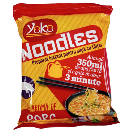 YOKO NOODLES CU AROMA DE PORC 30X60gr