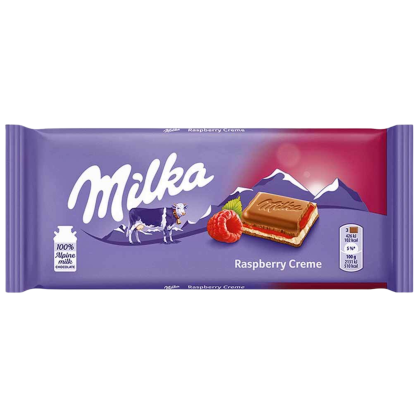 MILKA CREMA DE ZMEURA 100G  (25 BUC/BAX)